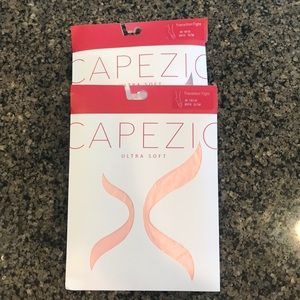 2 pair capezio transition tights 1916